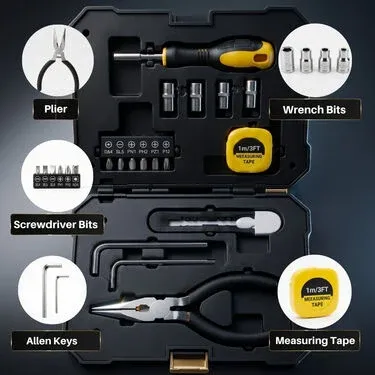 Solar LED Light + Tool Box