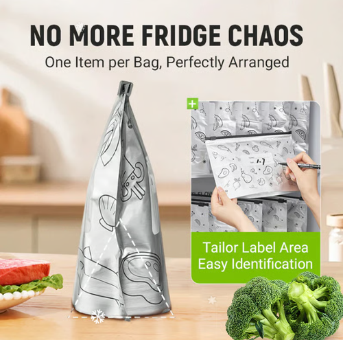 🥦Reusable Aluminum Foil Sealable Storage Bags