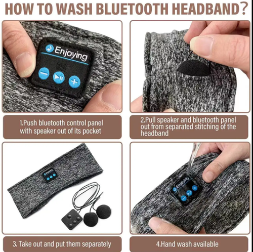 Smart wireless music eye mask, breathable sleep aid