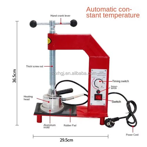 Automatic temperature-controlled timed tire repair machine
