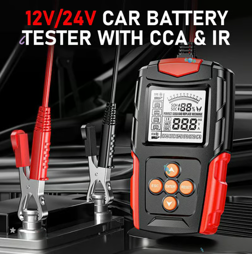 12V 24V Car Battery Tester with CCA & IR