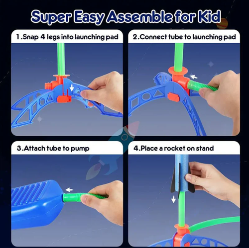 Outdoor Stomp Rocket Launcher Game for Kids