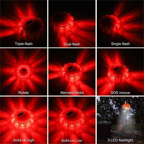 Kongbo Emergency Magnetic LED Light Road Flares Warning Lights for Car Truck Boat