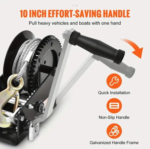 Manual Winch   Includes Two   Way Ratchet