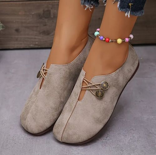 Women'S Flat Round Toe Shoes for All Seasons Soft Bottom Non-Slip