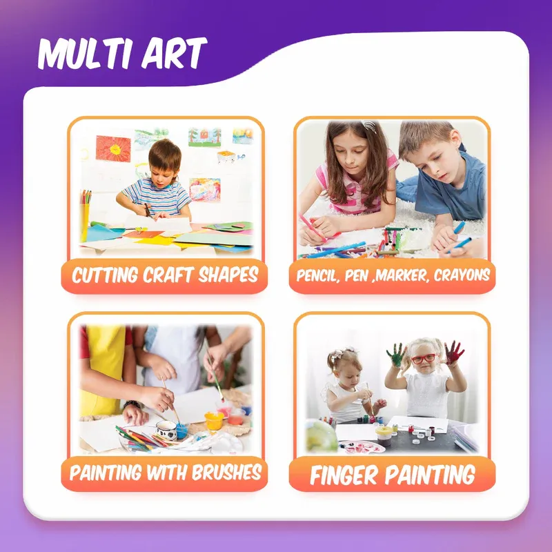 Little Artist Kit - 32Stencil - Wooden Painting Puzzle