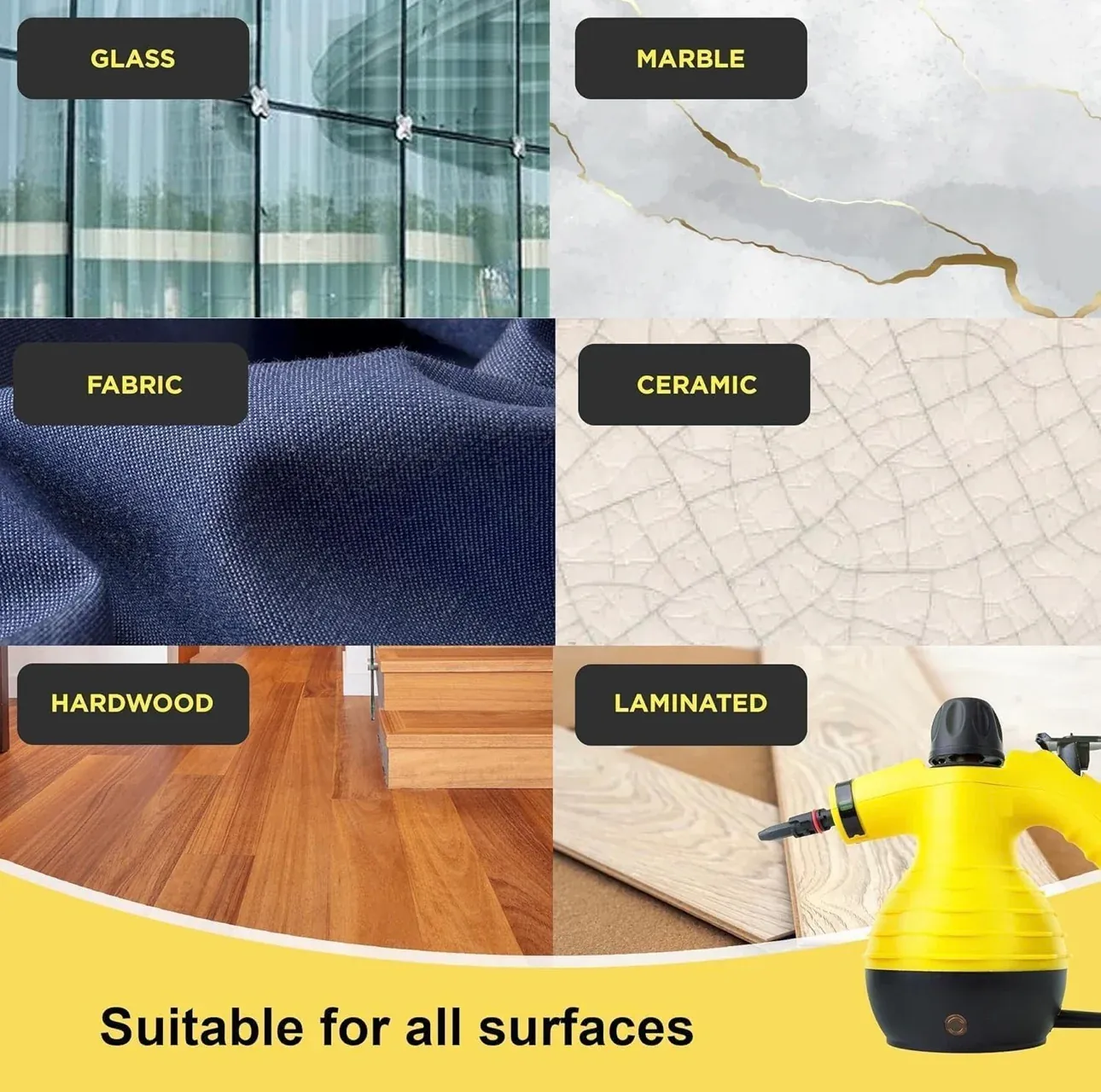 9-in-1 High Pressure Steam Cleaner | Chemical-Free Deep Cleaning for Home, Kitchen & Car