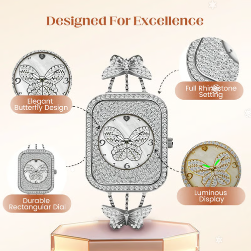 ⏳Time-limited Special⏰Women Elegant Butterfly Jewelry Chain Watch🎀💎⌚