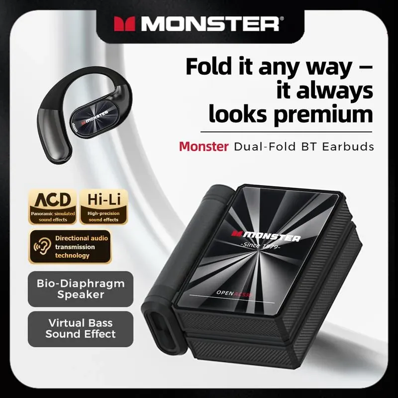 Monster dual-fold Bluetooth earphones