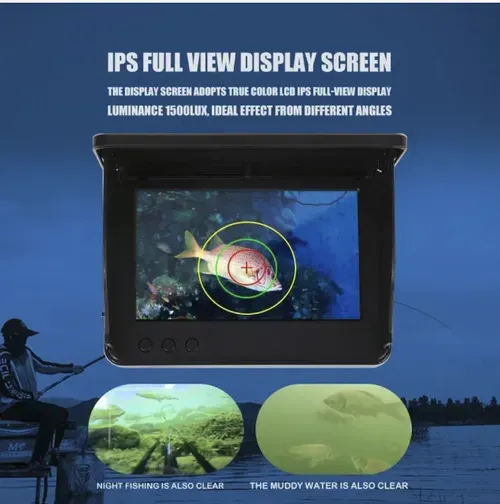 High-definition visual fish finder, fishing night vision underwater camera, fish anchoring display