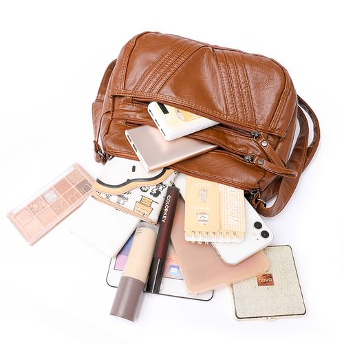 Vintage Genuine LeatherLadies Shoulder Crossbody Bag