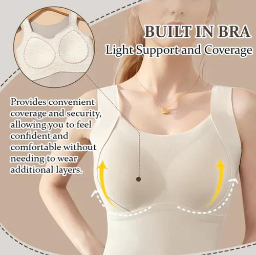 🔥💗Women's vests with built-in bra