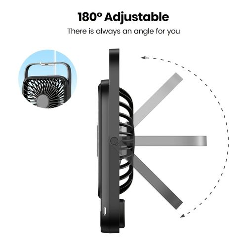 5000mAhUltra-quiet mini portable foldable fan