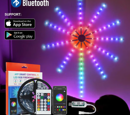 🎁💡WiFi Bluetooth Smart Fireworks Led Light