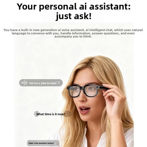 Smart Ai glasses Touch Button Control TR,PC Frame for Call Song Recognition ai glasses with camera