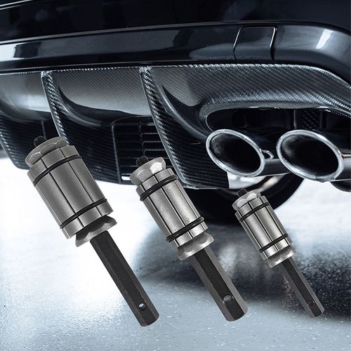 Exhaust pipe expander three-piece set