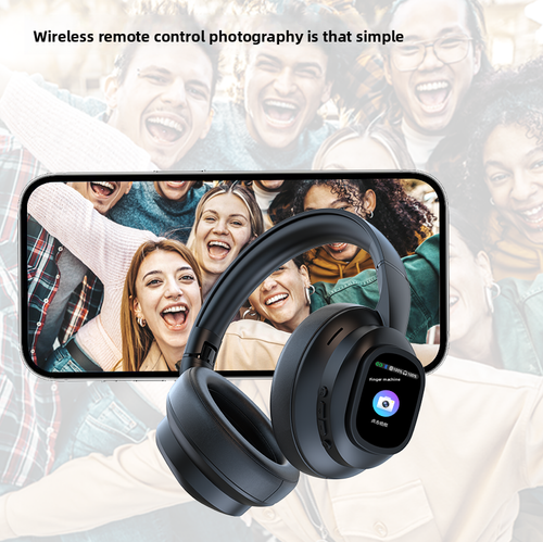 HYUNDAI X1 Pro Wireless Bluetooth Headphones - Black, LCD Touch Screen