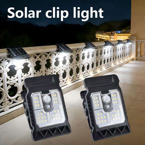 Outdoor Solar Clip Light with Motion Sensor(2PCS)