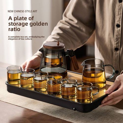 Modern Minimalist Heat Resistant Glass Teapot Set 600ml