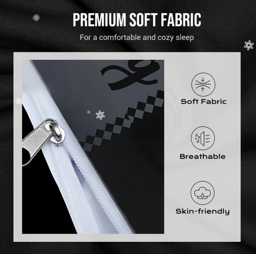 👑3-Piece King & Queen Couple's Cover Set