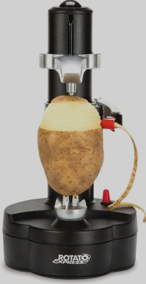 Electric Peeler - 2 Spare Blades - Safe and Easy to Use - Easily Peels Vegetables and Fruits