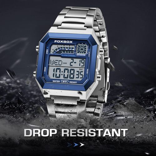 🔥Hot Sale Deals-Unisex-Digitaluhr mit quadratischem Display und Leuchtanzeige