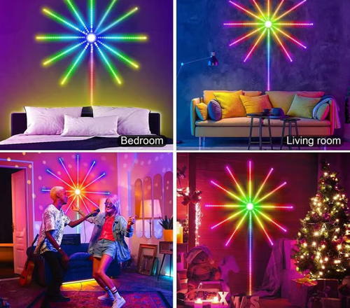 🎁💡WiFi Bluetooth Smart Fireworks Led Light