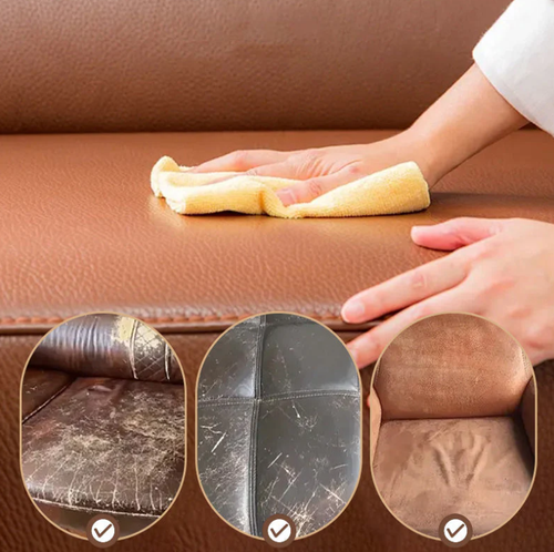 Leather Care & Cleaning Cream with Sponge（Received5 boxes）