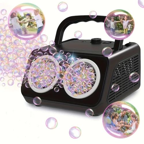 🎈Handheld Bubble Machine— Just one press, and the sky is filled with rainbow bubbles!