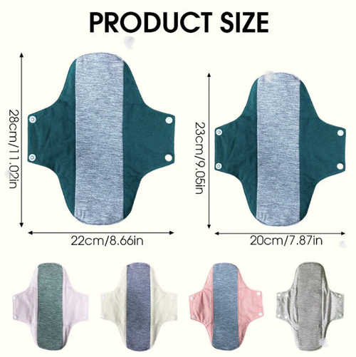 Soft and Comfortable Washable Cloth Sanitary Towe（10 random colors）