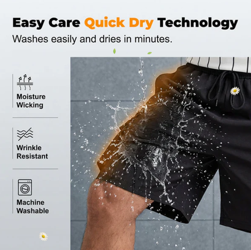 Men's Casual Cargo Shorts with Elastic Waist