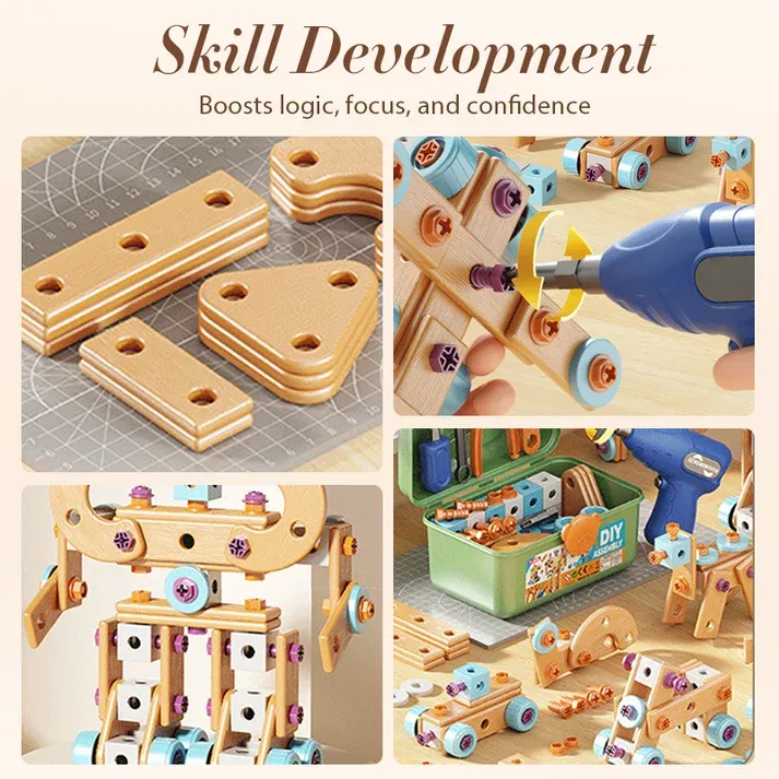 Children's Educational DIY Toy Tool Kit-Build More. Learn More. Play Creatively🧰✨