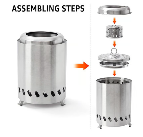 Portable Smokeless Tabletop Firepit