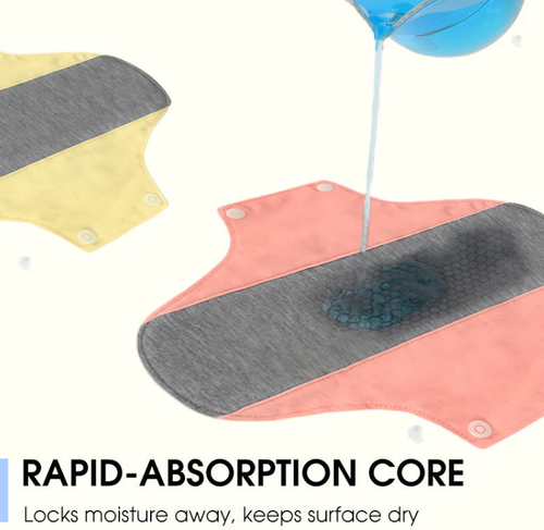 Soft and Comfortable Washable Cloth Sanitary Towe（10 random colors）