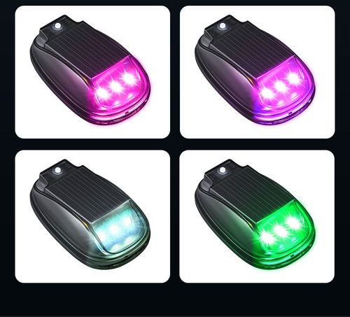 Solar Car Roof RGBStrobe Light