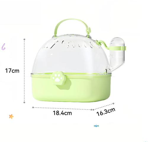🦜Portable Bird Travel Cage with Water Bottle🏠