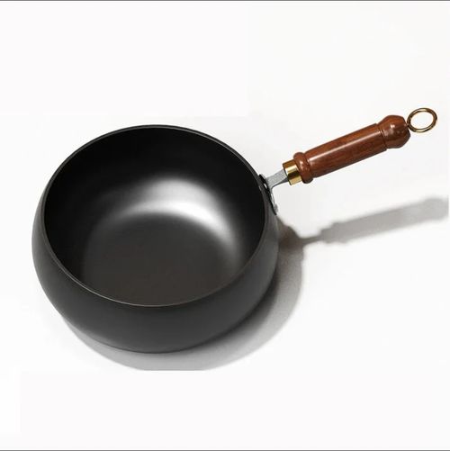 🔥Quality Assurance + Non-Toxic🔥Uncoated thick iron pot
