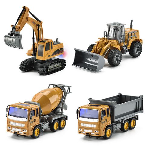 Children's Remote Control Construction Vehicle Toy Set