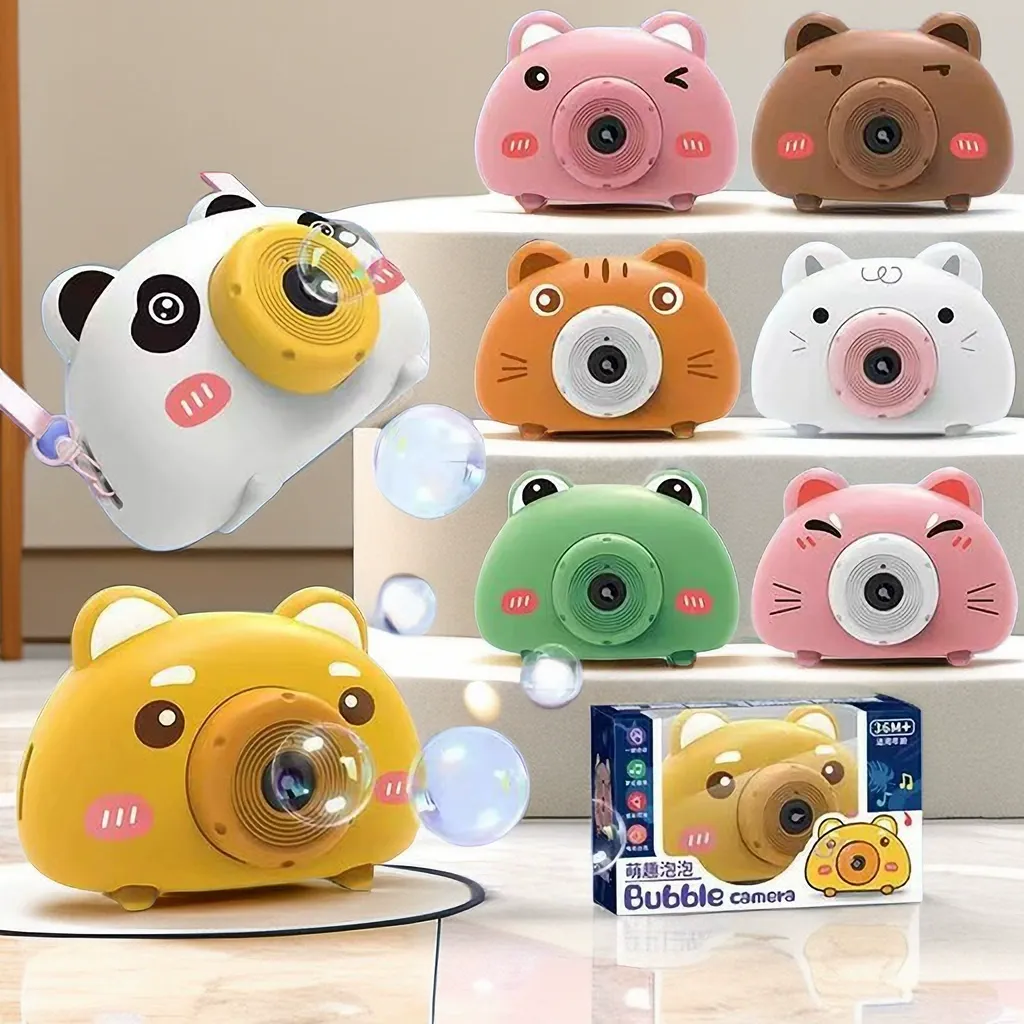 Cartoon Bubble Machine Camera | Automatic Bubble Maker with Cute Animal Designs