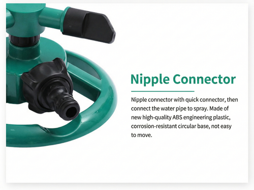 360° Rotating Automatic Sprinkler for Agricultural Garden, Lawn & Landscape Watering