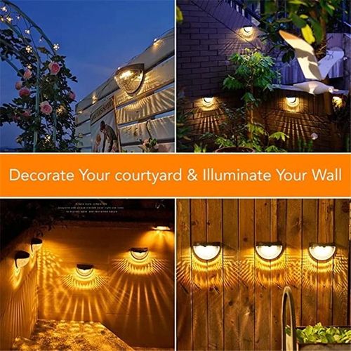 Waterproof Bright Garden Lamps Fence Landscape Solar Outdoor