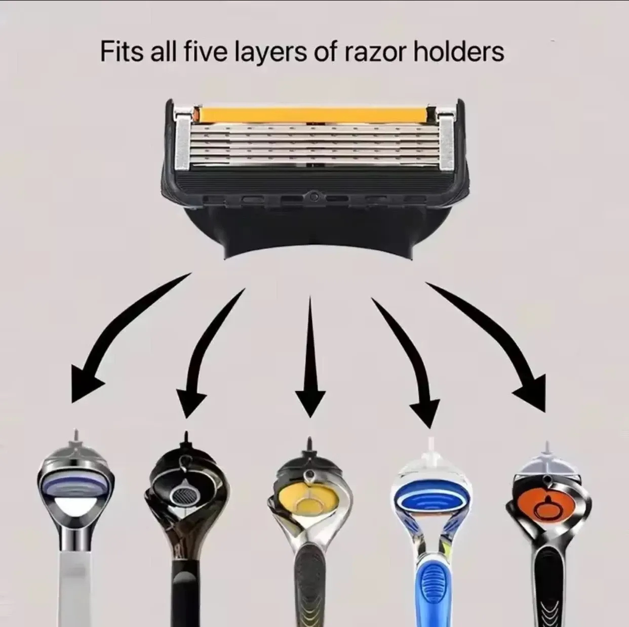 Gillette Manual Razor Black, 5 Layer Ultra-Thin Stainless Steel Blades, 1 Razor Handle with 16 Refill Blade Heads, Men's Shaving & Body Hair Removal Razor