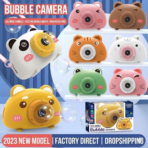 Cartoon Bubble Machine Camera | Automatic Bubble Maker with Cute Animal Designs