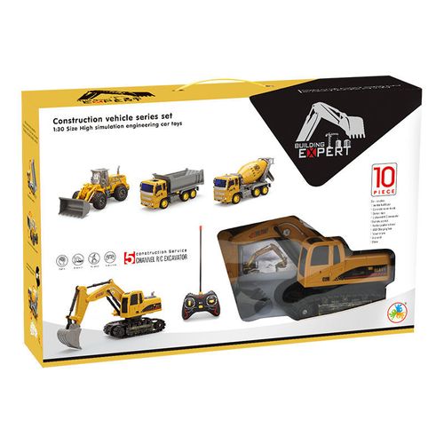 Children's Remote Control Construction Vehicle Toy Set