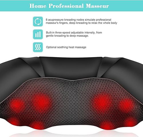 Full Intelligent Electric Kneading Massage Neck and Shoulder Massager