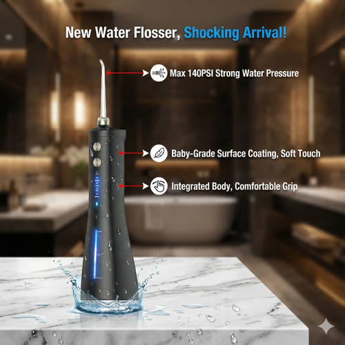 Cordless Water Flosser: Electric Oral Irrigator for Professional Plaque & Tartar Removal