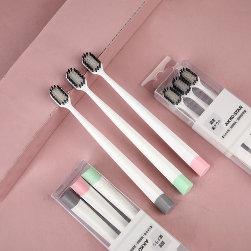 Bamboo Charcoal Wide-Head Soft-Bristle Toothbrush