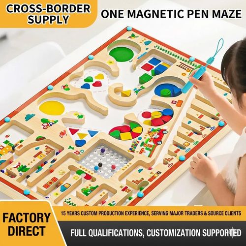 MUWANZI Wooden Activity Board for Kids - Montessori Busy Board to Boost Focus & Fine Motor Skills