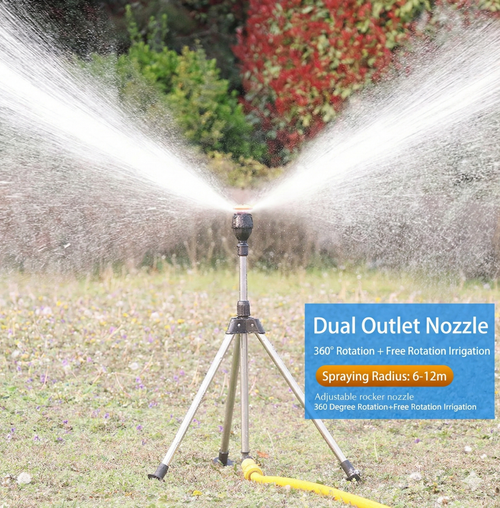 360° Auto-Rotating Irrigation Sprinkler
