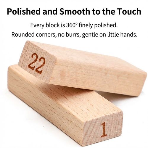 Wooden Numbered Tumbling Tower | Classic Stacking Block Game for Family & Party Fun
